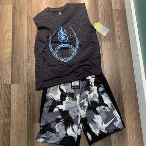 🆕 Boys Nike Shorts & Tech Gear Tank  (M)